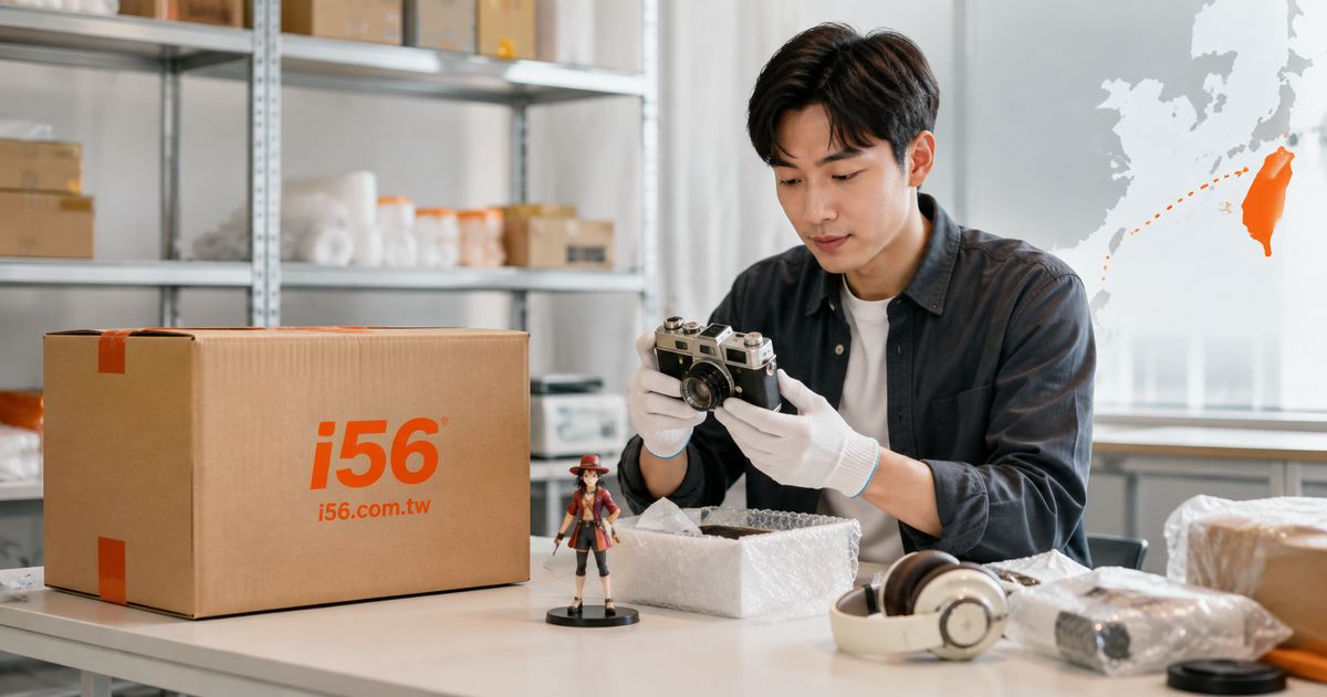 閒魚商品透過i56集運寄往台灣