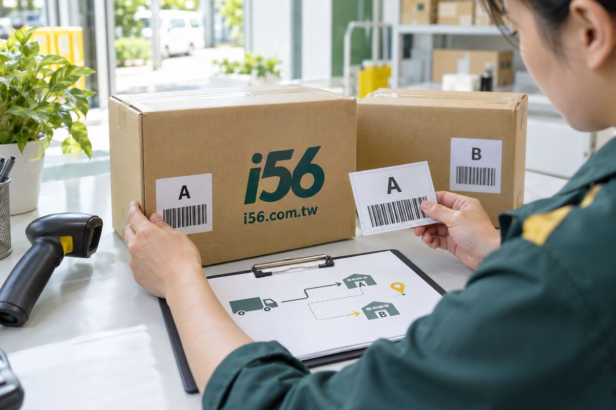 i56包裹寄錯倉庫的面單核對示意