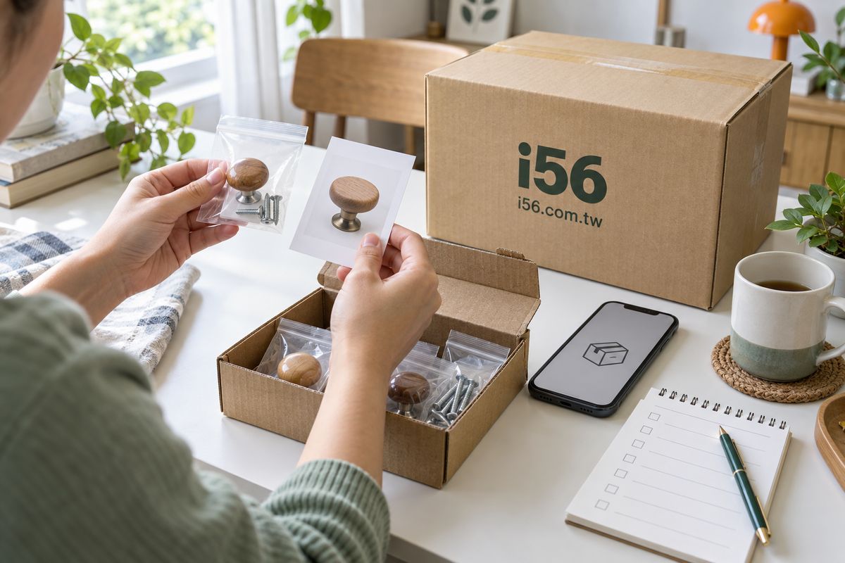 i56淘寶補寄配件與集運資料核對示意